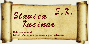 Slavica Kučinar vizit kartica